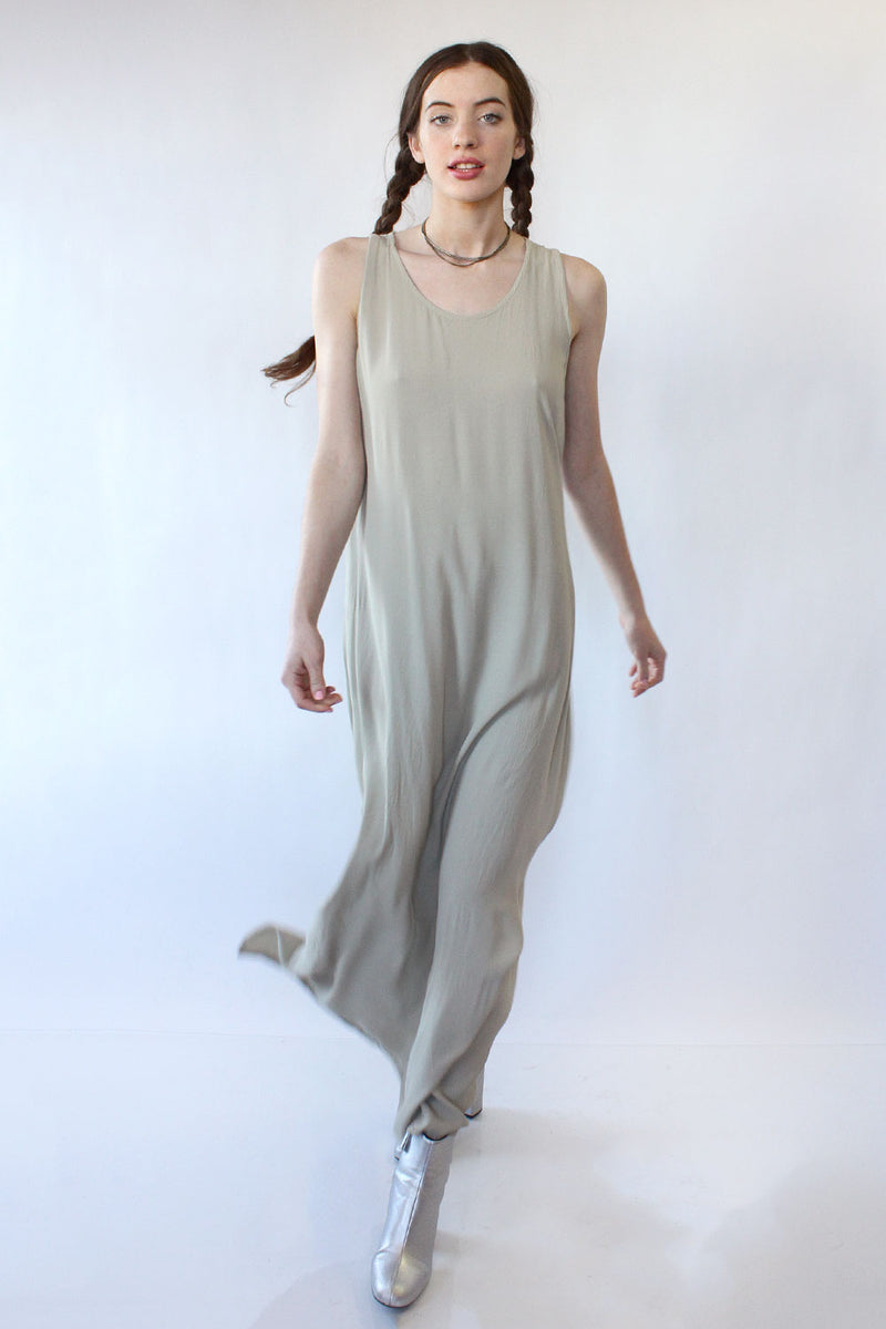 Ghost Moss-Gray Maxi Dress M/L