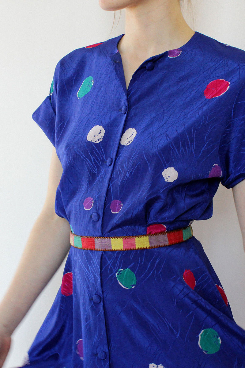 Polka Dot Flare Dress S/M