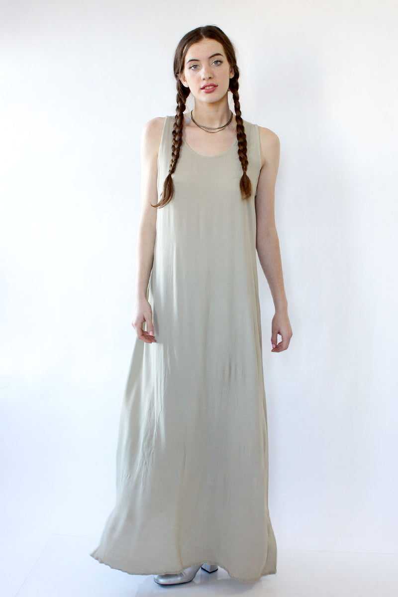 Ghost Moss-Gray Maxi Dress M/L