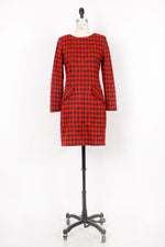 Blythe Plaid Wiggle Dress M
