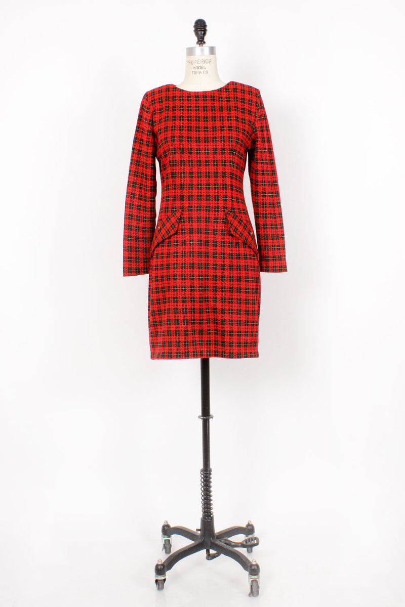 Blythe Plaid Wiggle Dress M