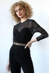 Cutout Sheer Catsuit M/L