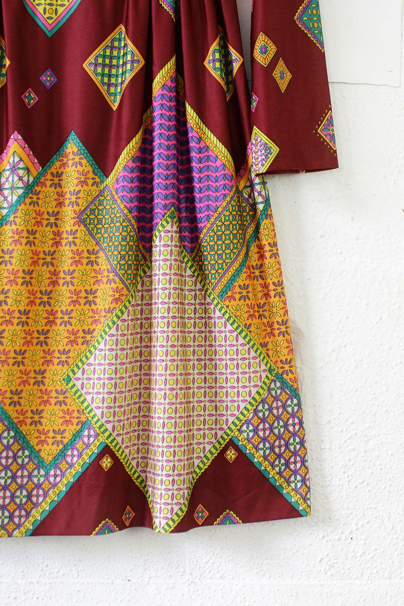 Burgundy Kaleidoscope Dress XS/S