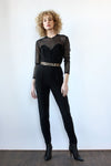 Cutout Sheer Catsuit M/L
