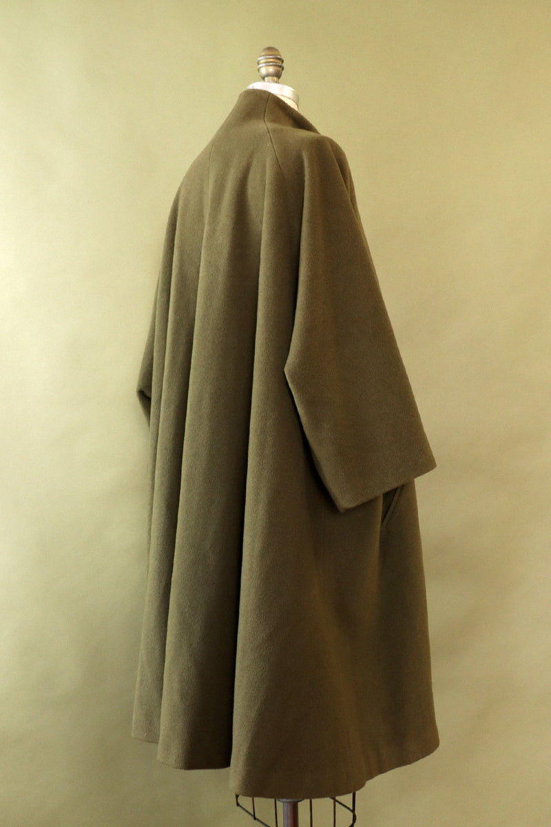 Olive Calvin Klein Swing Coat S-L