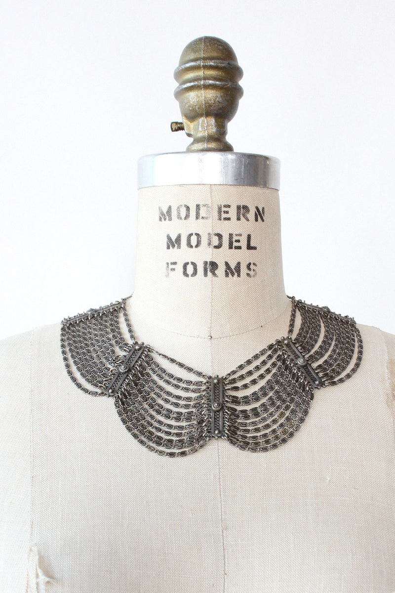 Indo-Craft Filigree Dagger Necklace