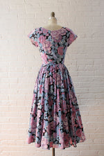 Marie Floral Cotton Dress S