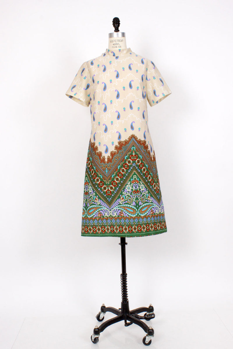 Paisley Mockneck Dress M/L