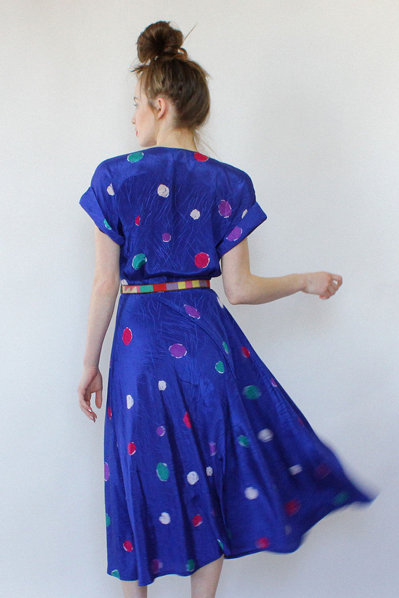 Polka Dot Flare Dress S/M
