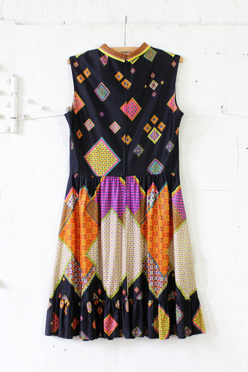Black Kaleidoscope Dress L