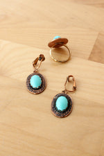 Copper Earrings and Ring Set