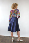 Navy Wrap Pocket Skirt M/L