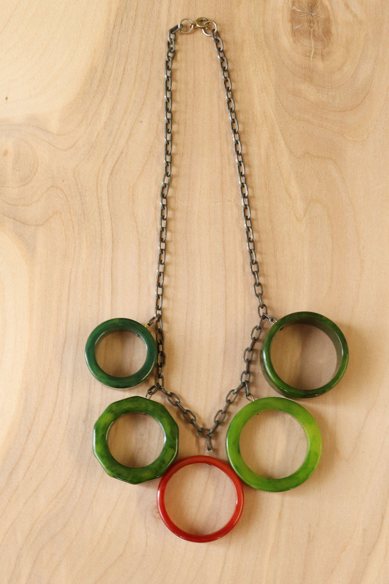 Chunky Ring Charm Necklace