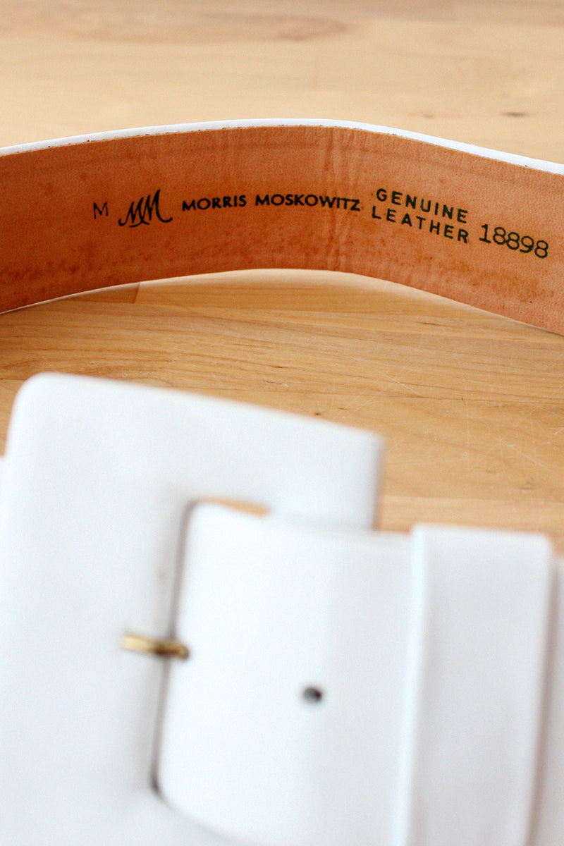 Morris Moskowitz Wide Leather Belt