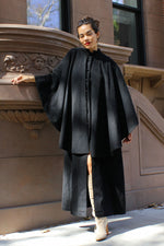 YSL Maxi Cape Coat S/M