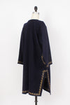 Wool Embroidered Tunic Dress