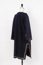 Wool Embroidered Tunic Dress