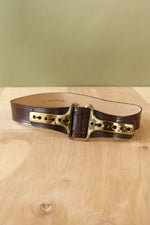 Mahogany Bold Buckle Belt