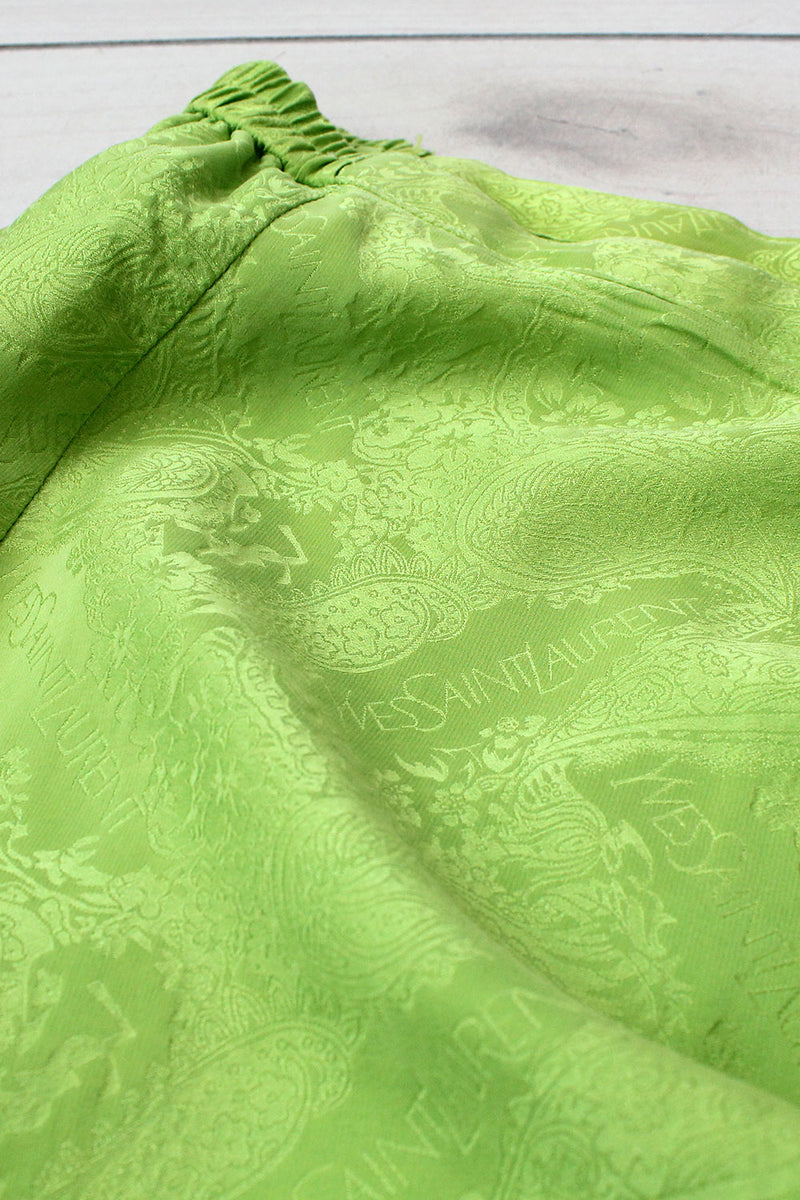Lime Watercolor Silk 2pc Set XS/S