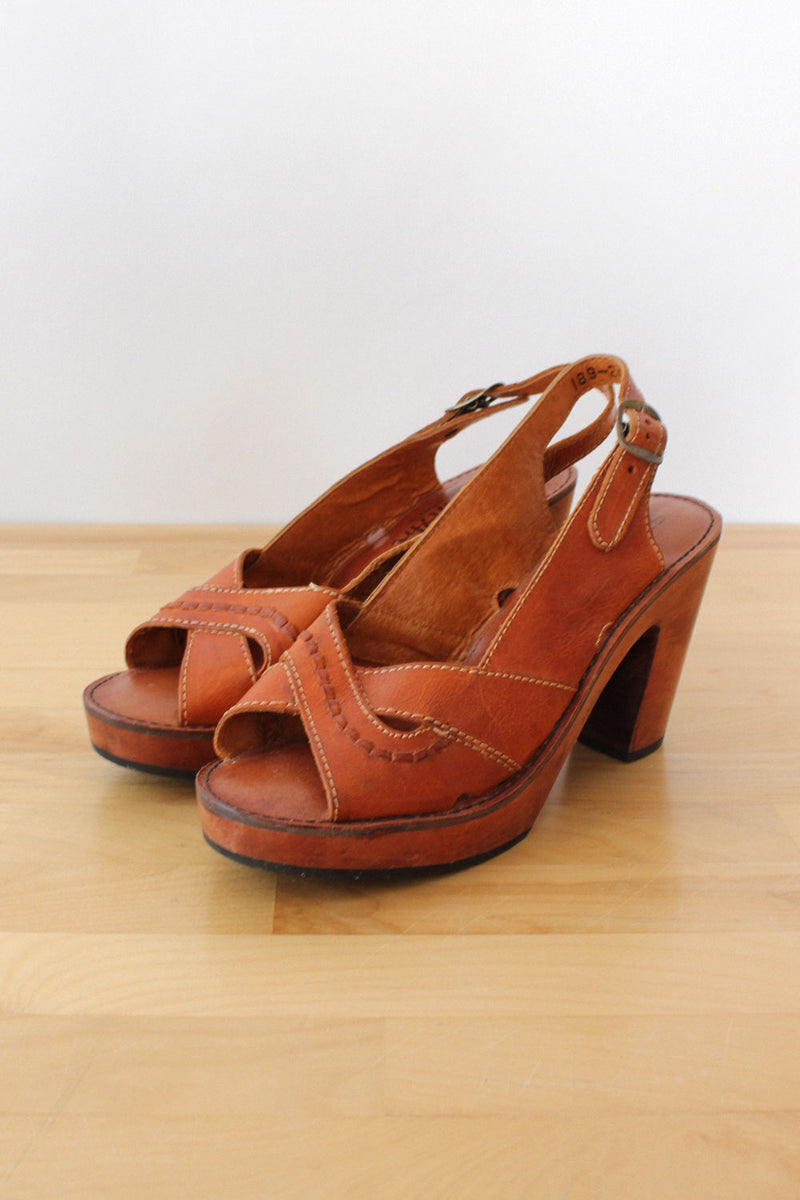 Redwood 1970s Platform Sandals 6.5-7