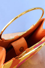 Colorblock Gold Ring Handbag