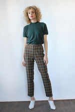 Tapered Plaid Pant S/M