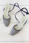 Navy Striped Espadrilles 7