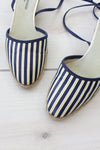 Navy Striped Espadrilles 7