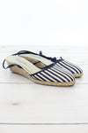 Navy Striped Espadrilles 7