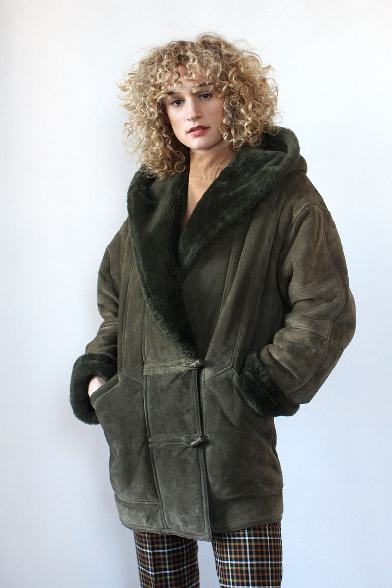Forest Sherpa Coat S/M