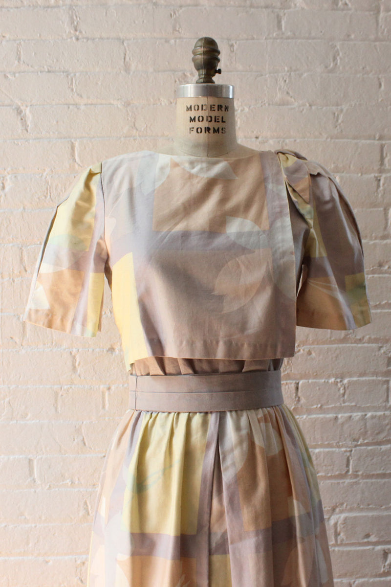 Pastel Overlay Cotton Dress S/M