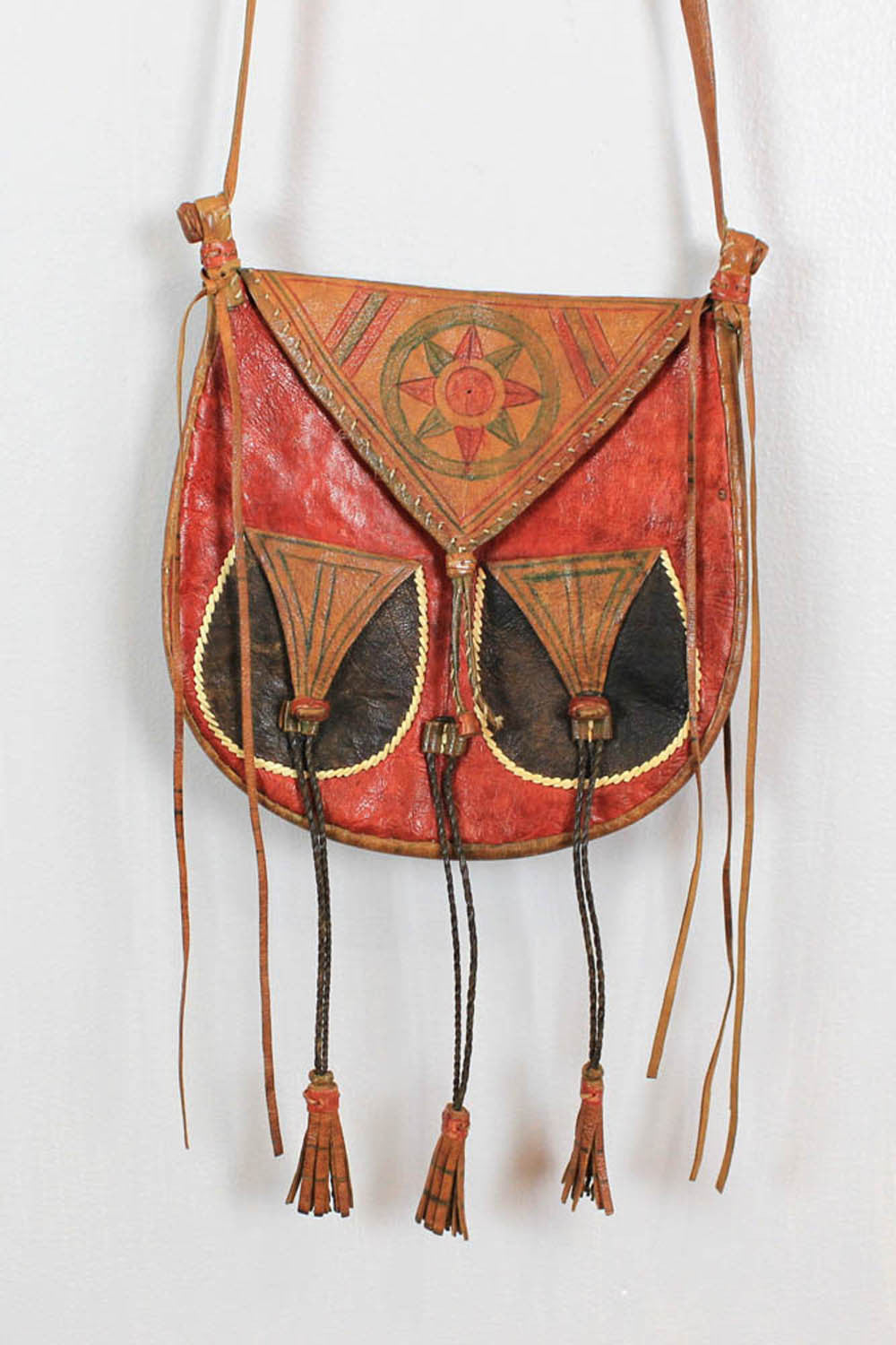 tribal tassel pouch
