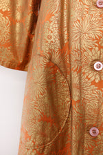 Gilded Floral Cotton Flare Jacket S-L