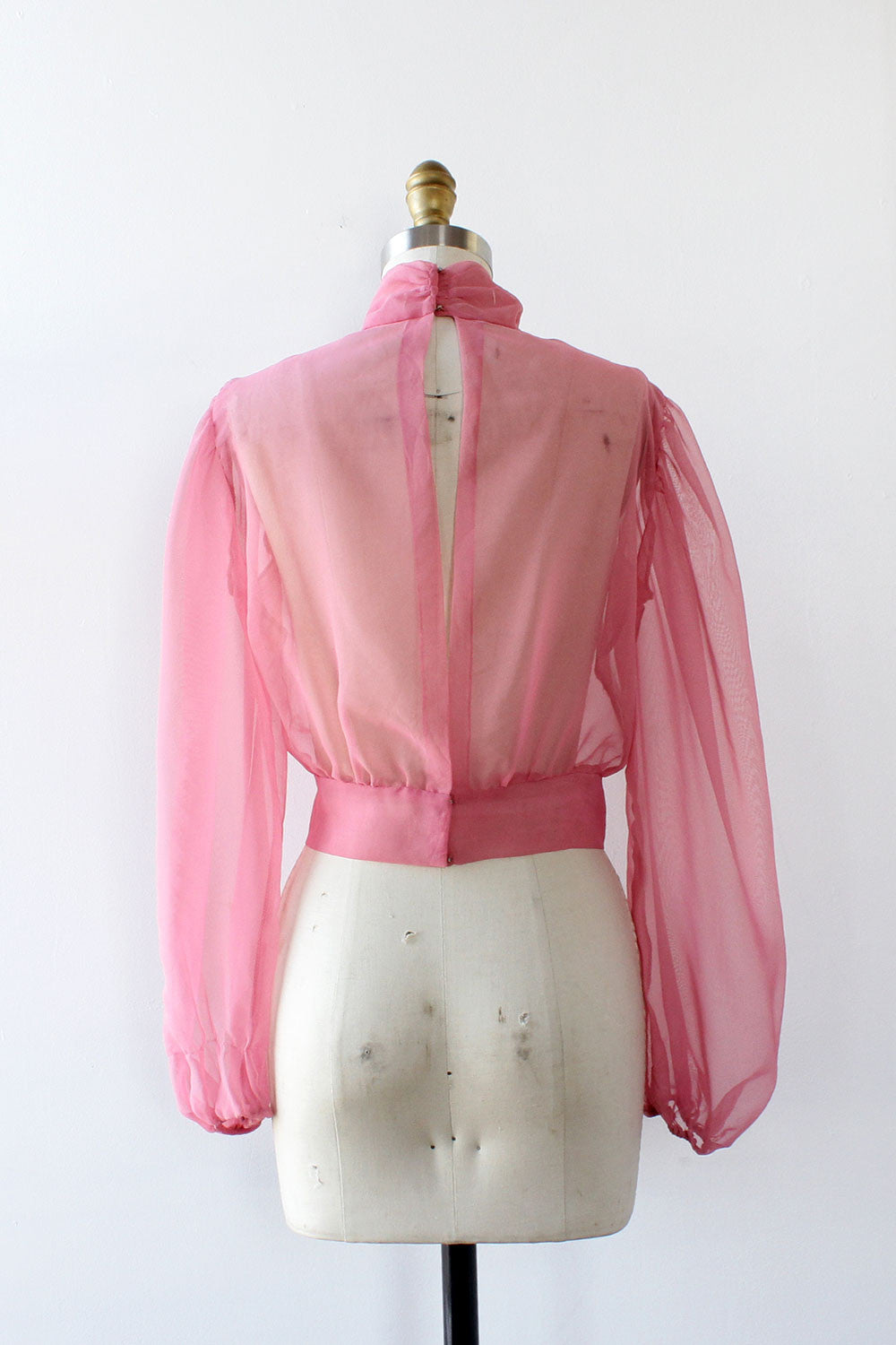 Sheer Pink Blouse XS/S – OMNIA