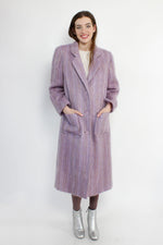Lavender Mohair Tailored Coat M