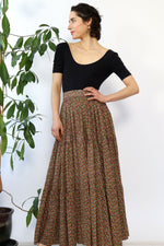 Ditsy Floral Full Sweep Skirt S