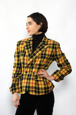 Cher Tartan DKNY Blazer S
