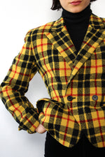 Cher Tartan DKNY Blazer S