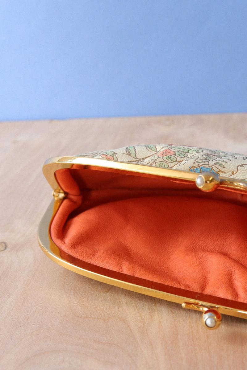 Ivory Leather Fairy Tale Pouch