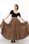 Ditsy Floral Full Sweep Skirt S
