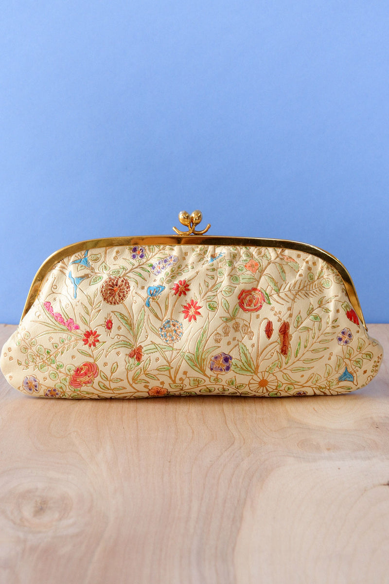 Ivory Leather Fairy Tale Pouch