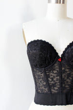 Black Lace Bustier 34C