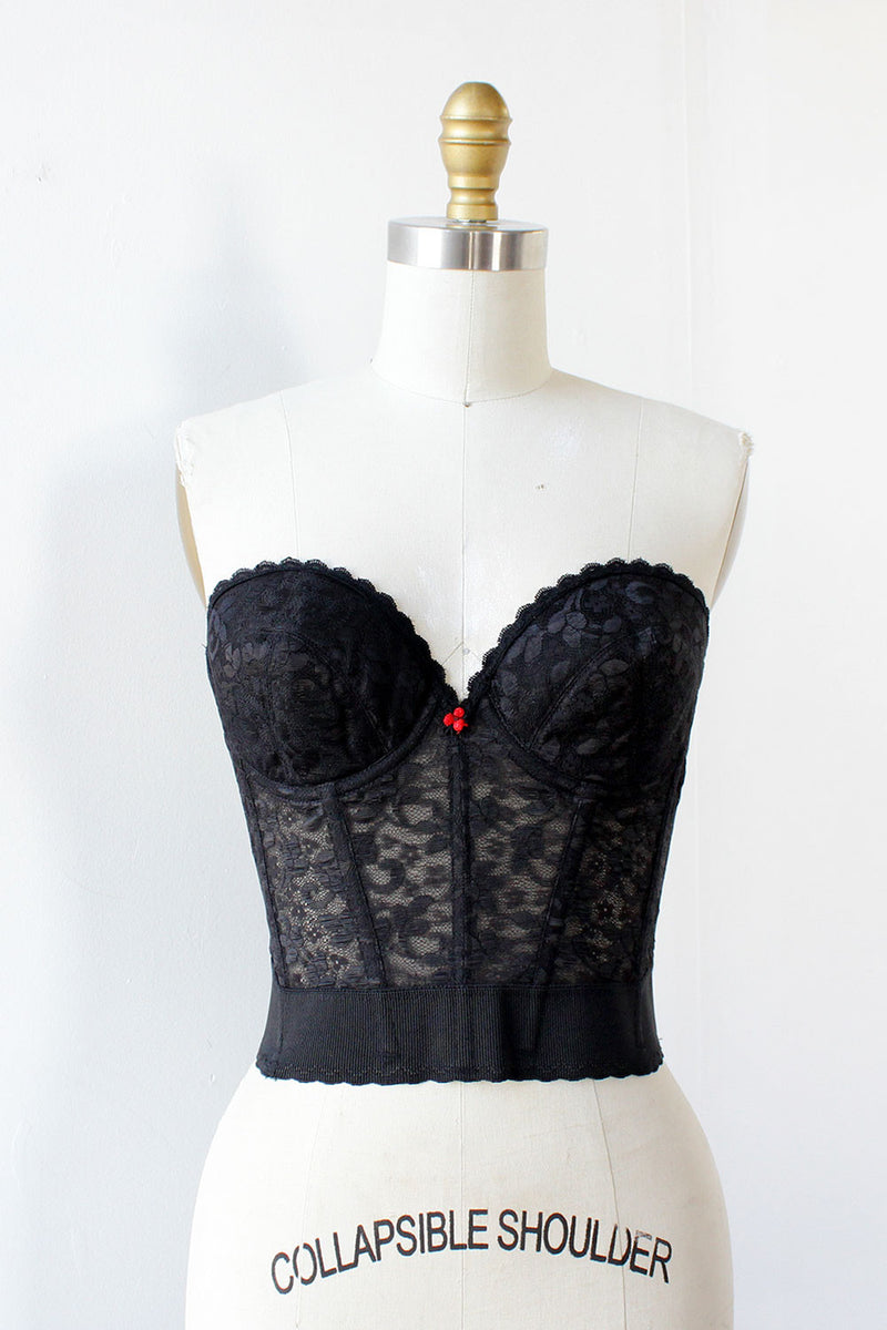 Black Lace Bustier 34C