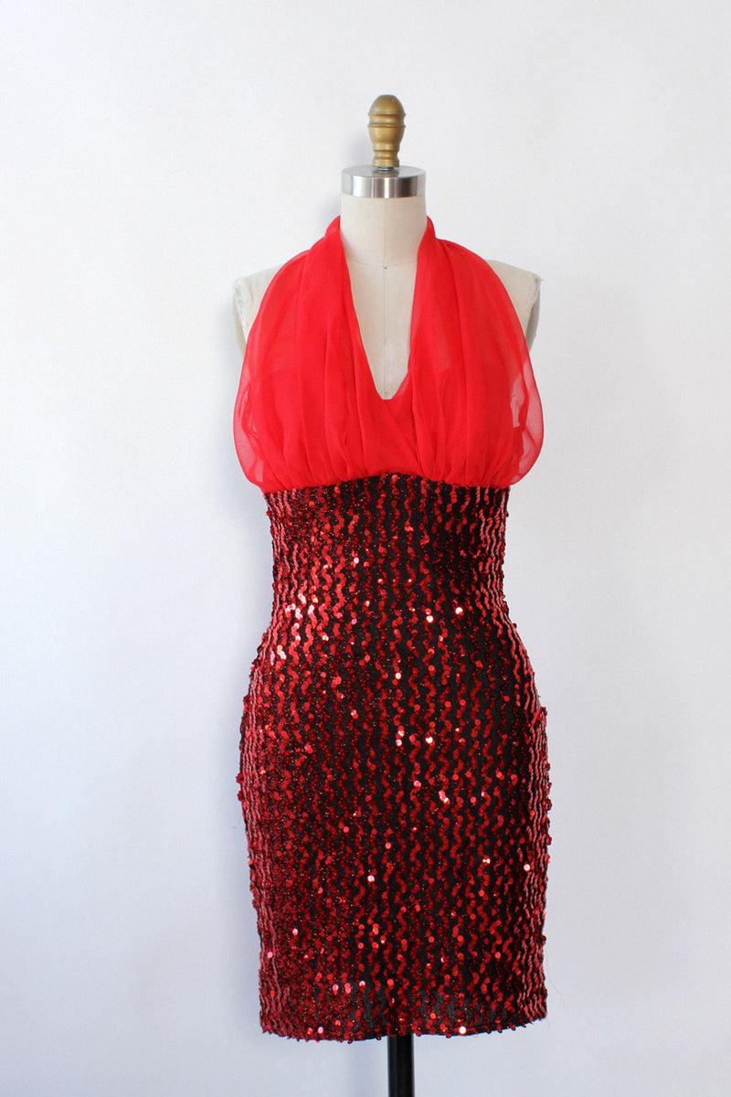 LA Glo Sequin Devilish Dress XS/S