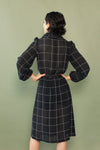Windowpane Ruffle Dress XS/S