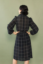 Windowpane Ruffle Dress XS/S