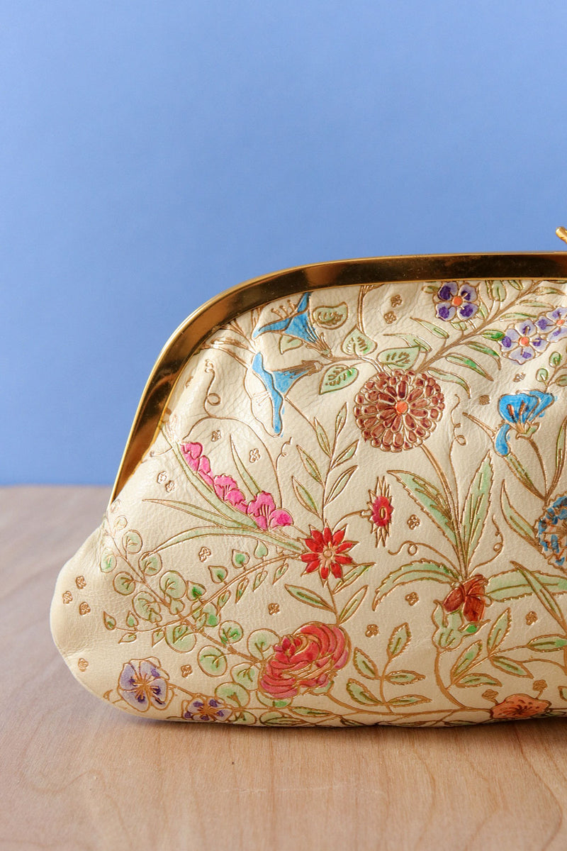 Ivory Leather Fairy Tale Pouch