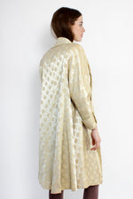 Ivory Brocade Flared Opera Jacket S/M