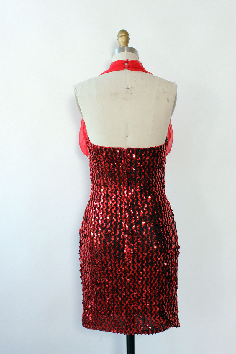 LA Glo Sequin Devilish Dress XS/S