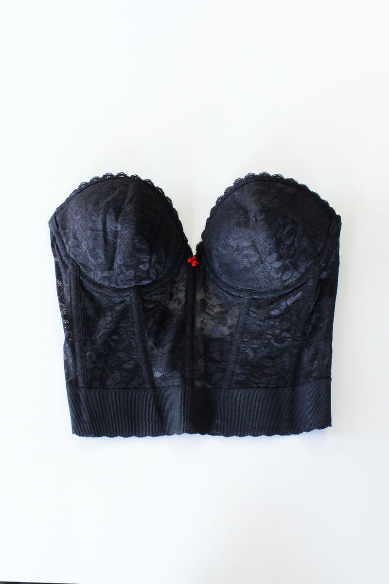 Black Lace Bustier 34C